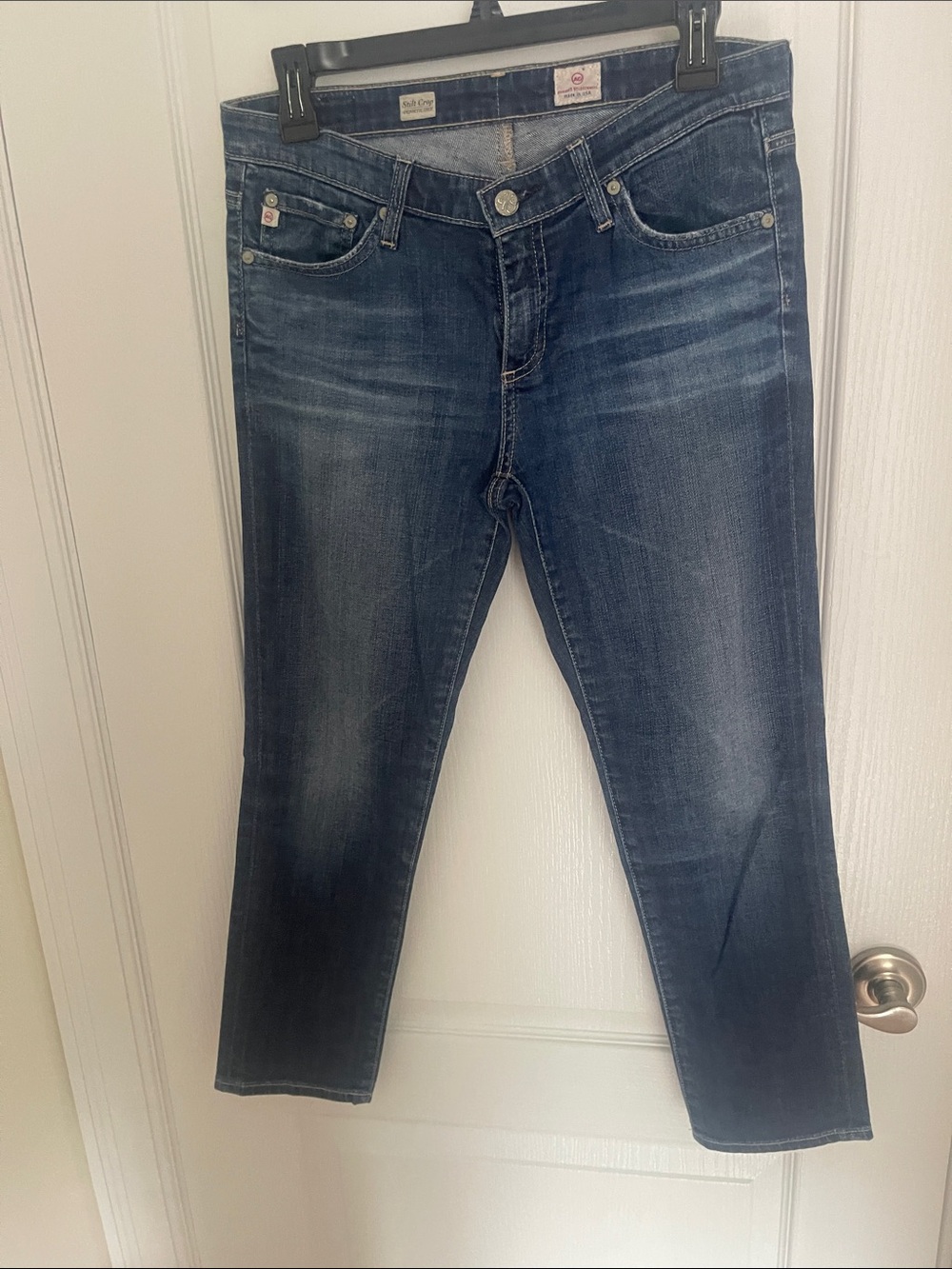 Stilt Crop Dark Blue Women's Slim Jeans